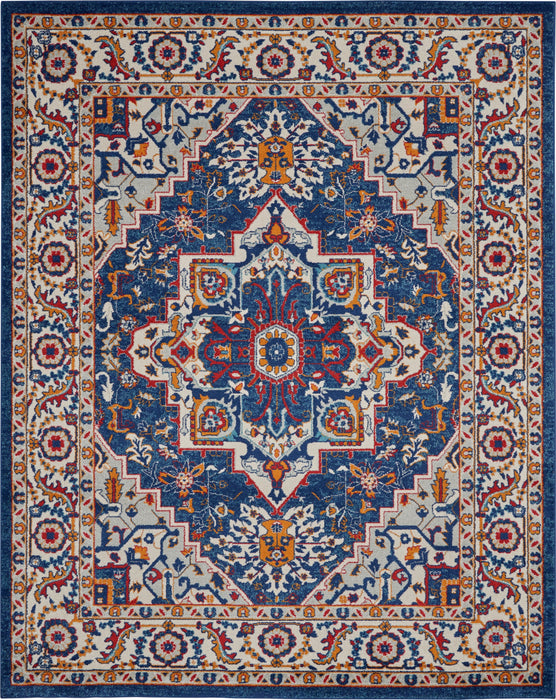 Nourison Passion PSN33 Blue/Multicolor Area Rug