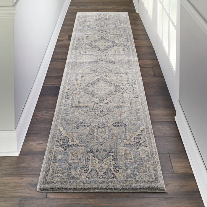 Nourison Moroccan Celebration KI382 Silver Area Rug