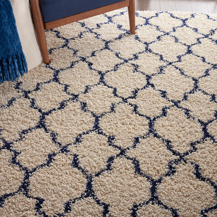 Nourison Amore AMOR2 Ivory/Blue Area Rug