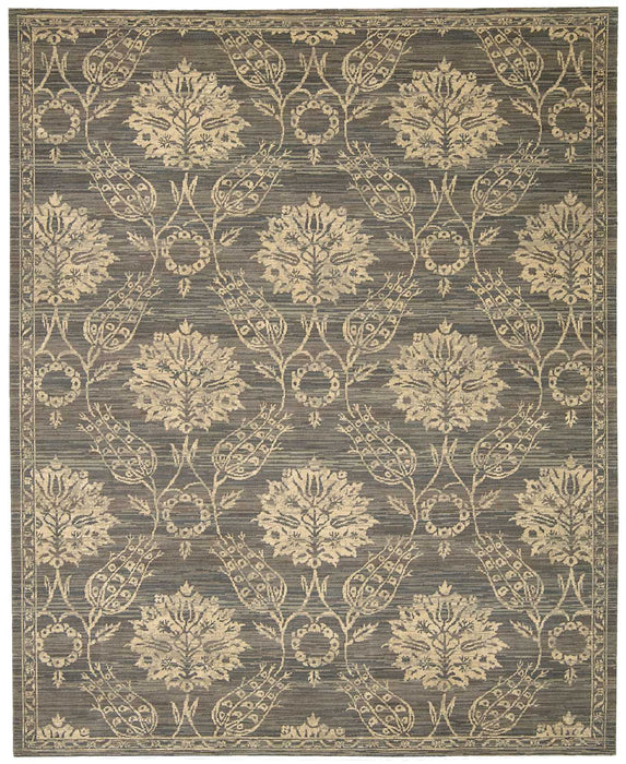 Nourison Silk Elements SKE31 Graphite Area Rug