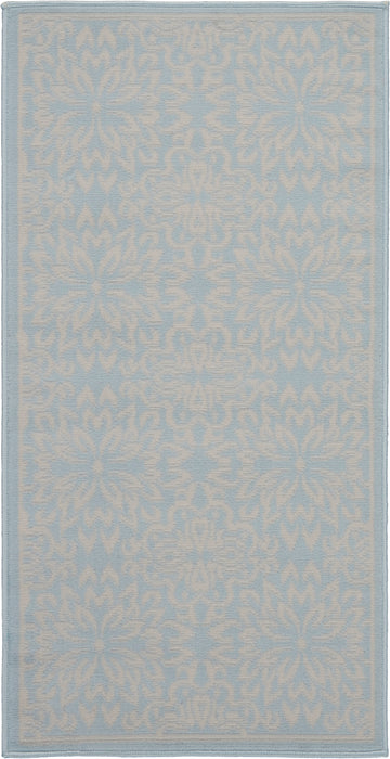 Nourison Jubilant JUB06 Ivory/Light Blue Area Rug