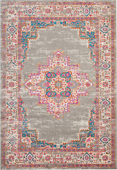 Nourison Passion PSN03 Grey Area Rug