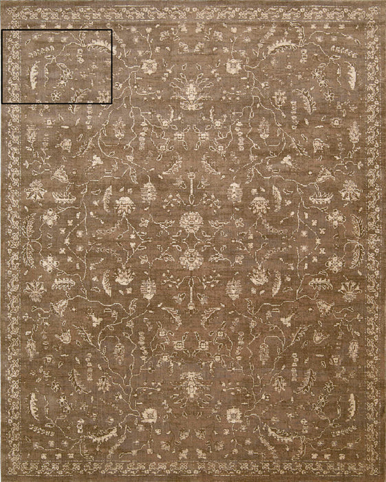 Nourison Silk Elements SKE02 Cocoa Area Rug