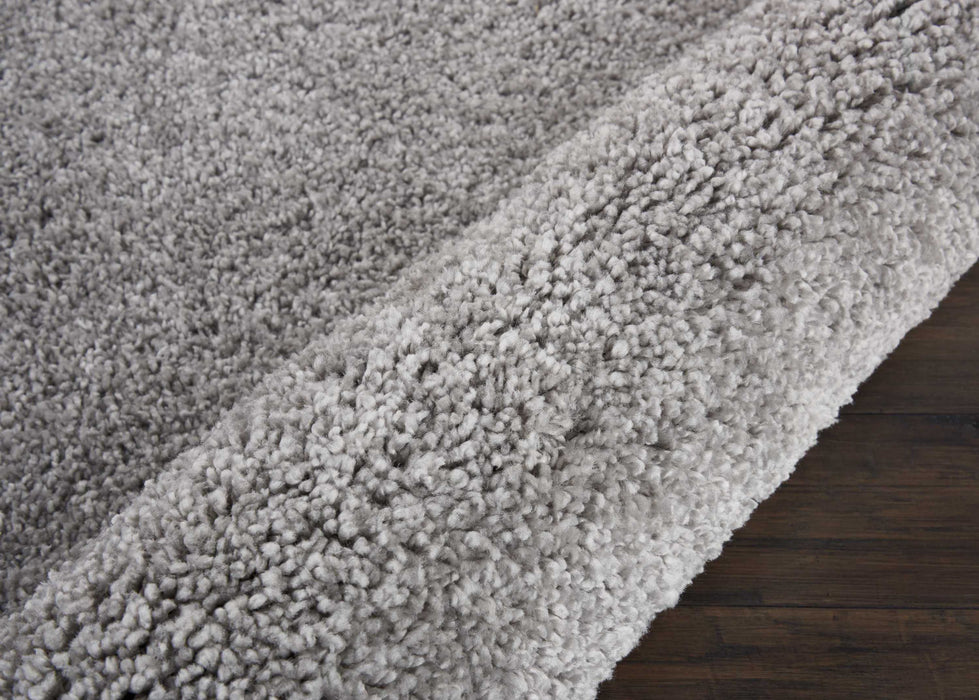 Nourison Malibu Shag MSG01 Silver Grey Area Rug