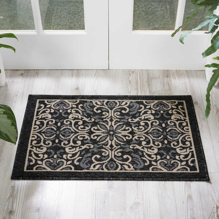 Nourison Caribbean CRB12 Charcoal Area Rug