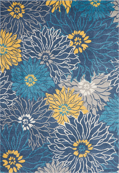 Nourison Passion PSN17 Blue Area Rug