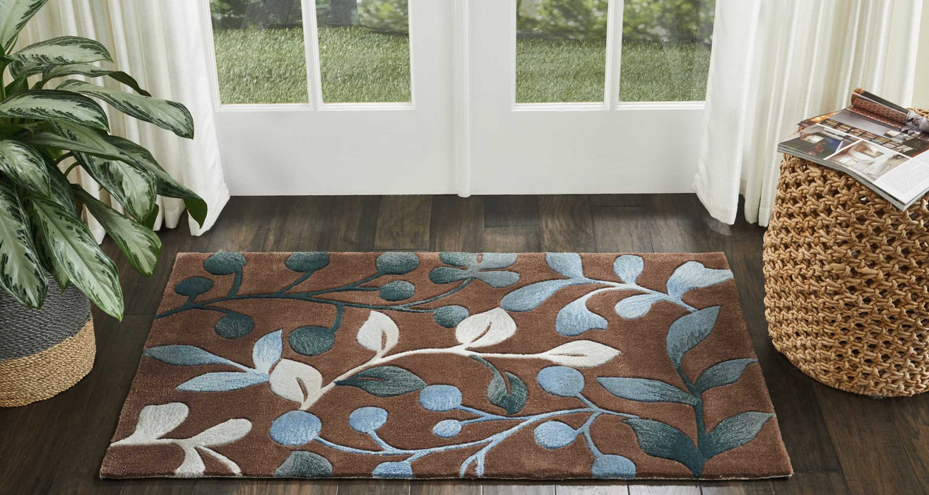 Nourison Contour CON02 Mocha Area Rug