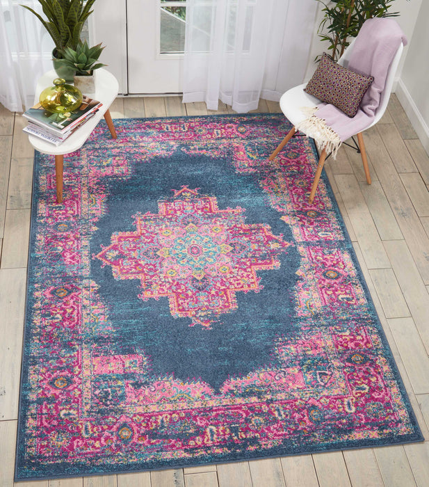 Nourison Passion PSN03 Blue Area Rug