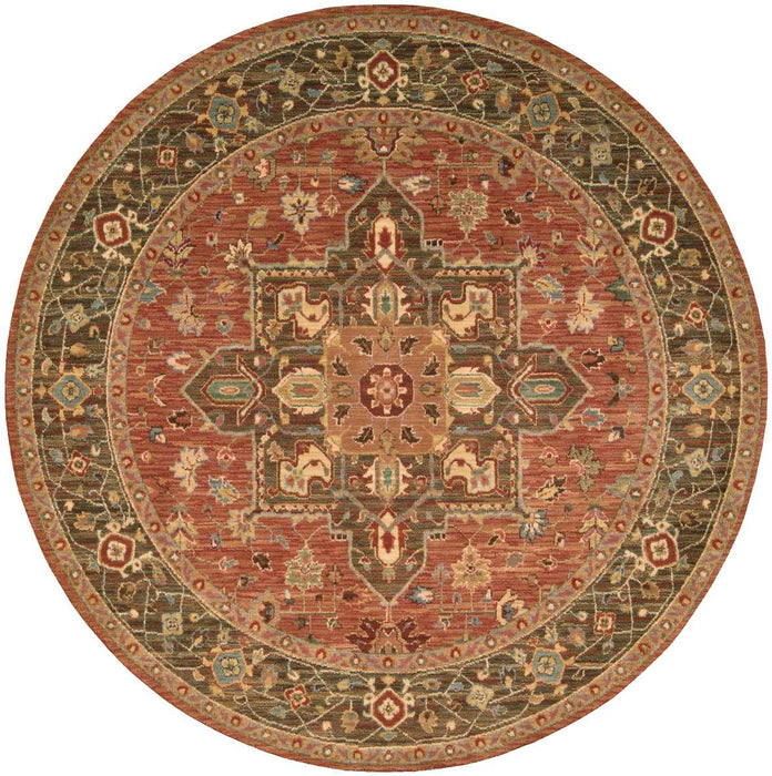 Nourison Living Treasures LI01 Rust Area Rug