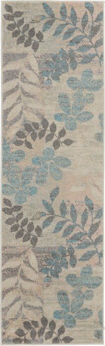 Nourison Tranquil TRA01 Ivory/Light Blue Area Rug