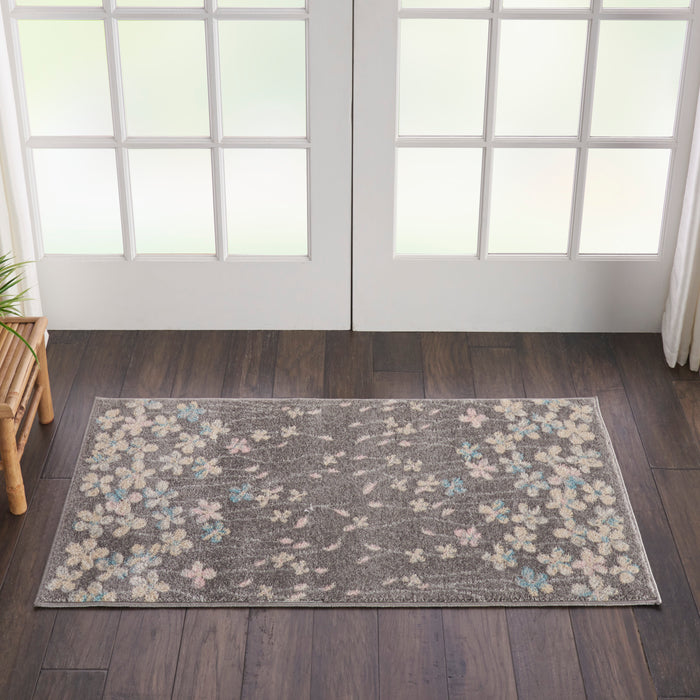 Nourison Tranquil TRA04 Grey/Beige Area Rug