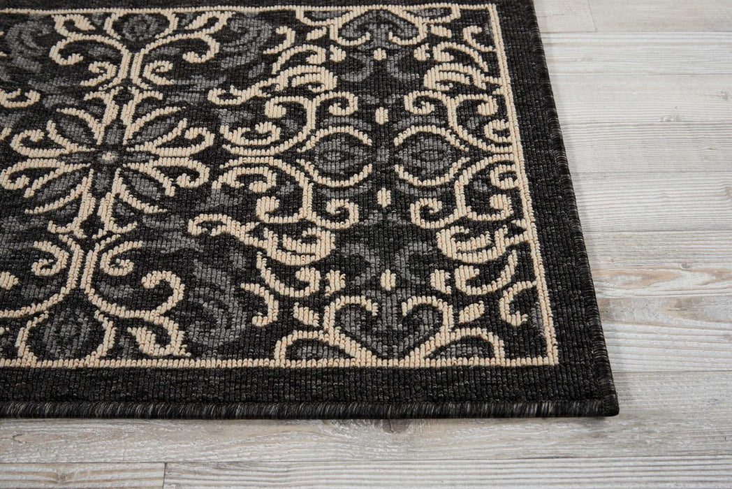 Nourison Caribbean CRB12 Charcoal Area Rug