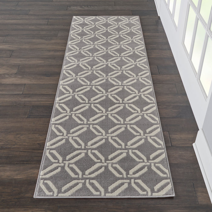 Nourison Jubilant JUB17 Grey Area Rug