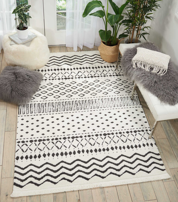 Nourison Kamala DS501 White Area Rug