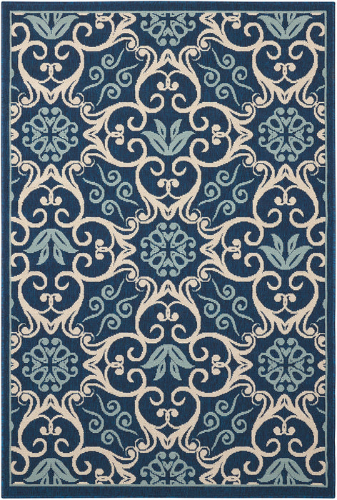 Nourison Caribbean CRB02 Navy Area Rug