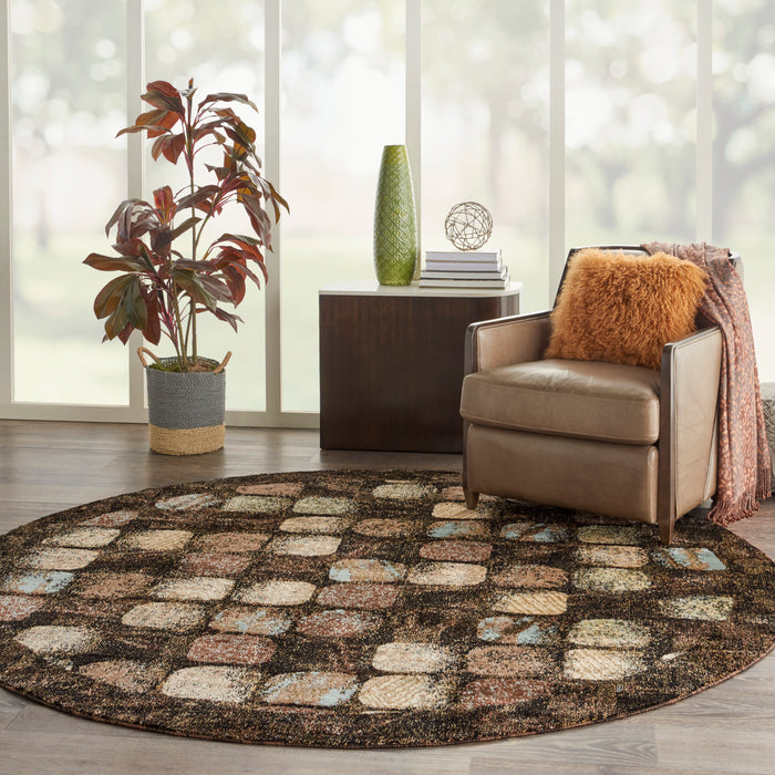 Nourison Modesto MDS01 Charcoal Area Rug