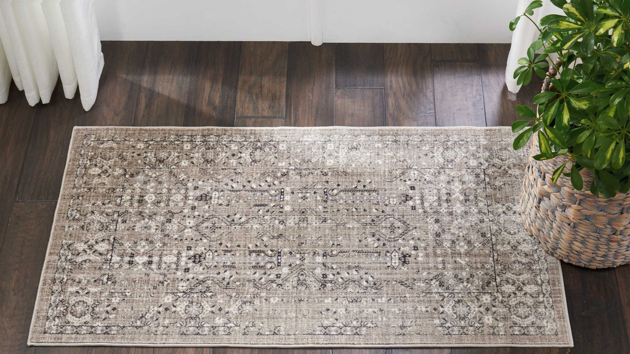 Nourison Silver Screen KI343 Latte Area Rug