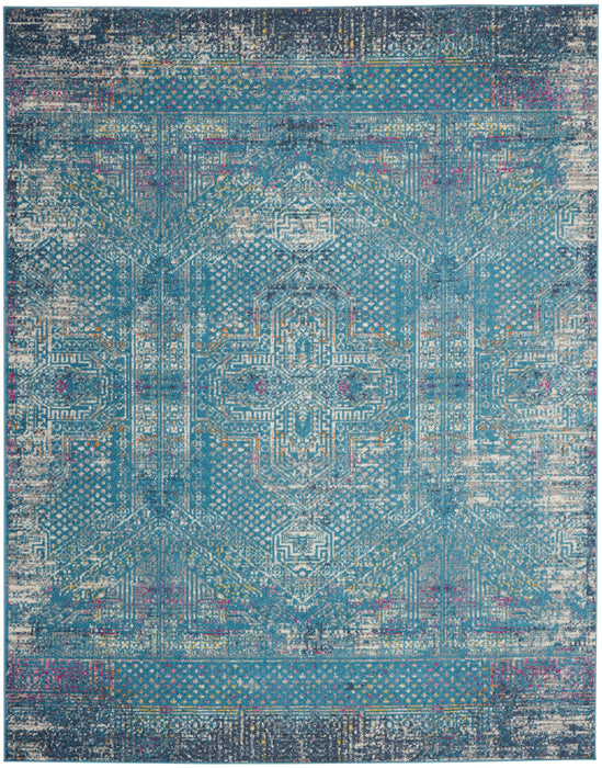 Nourison Passion PSN38 Blue Area Rug