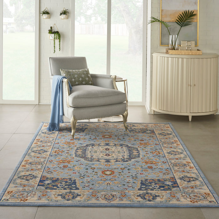 Nourison Majestic MST03 Light Blue Area Rug