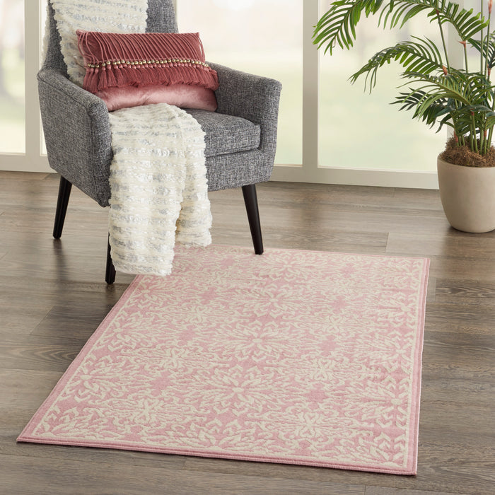 Nourison Jubilant JUB06 Ivory/Pink Area Rug