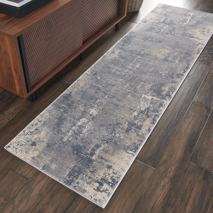 Nourison Rustic Textures RUS06 Grey/Beige Area Rug