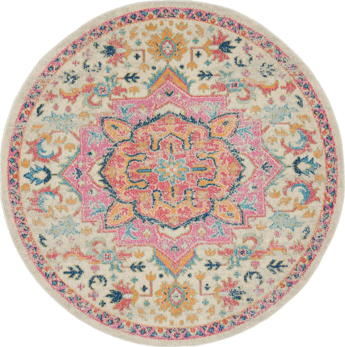 Nourison Passion PSN25 Ivory/Pink Area Rug