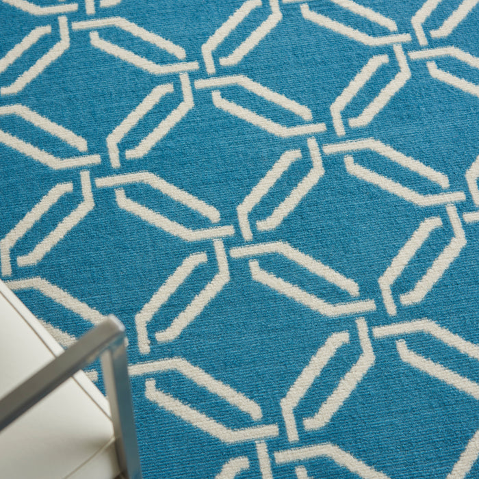 Nourison Jubilant JUB17 Blue Area Rug