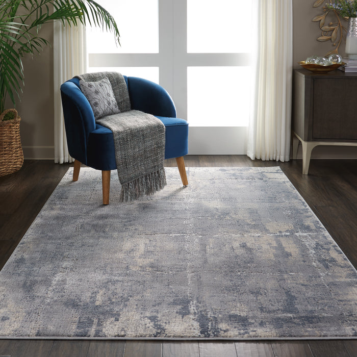 Nourison Rustic Textures RUS06 Grey/Beige Area Rug