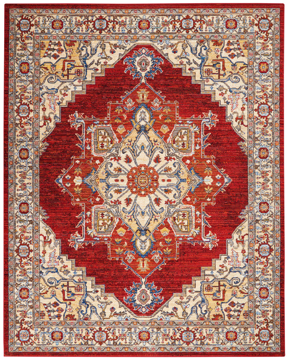 Nourison Majestic MST05 Red Area Rug