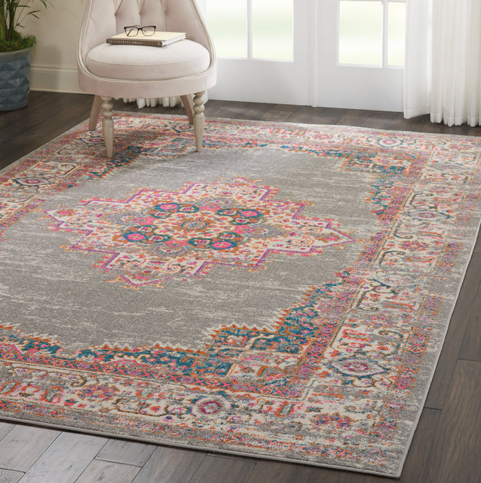 Nourison Passion PSN03 Grey Area Rug