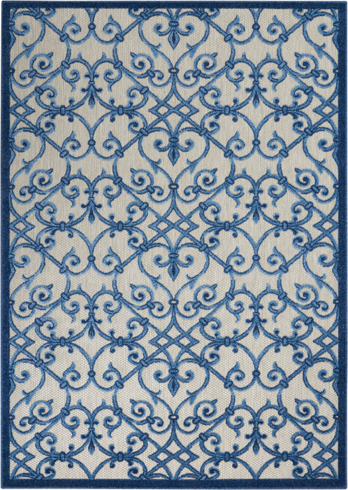 Nourison Aloha ALH21 Grey/Blue Area Rug