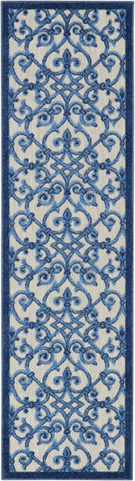 Nourison Aloha ALH21 Grey/Blue Area Rug