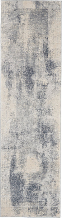 Nourison Rustic Textures RUS02 Blue/Ivory Area Rug