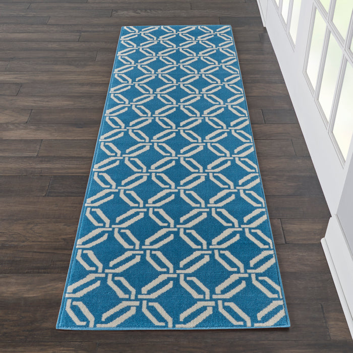 Nourison Jubilant JUB17 Blue Area Rug