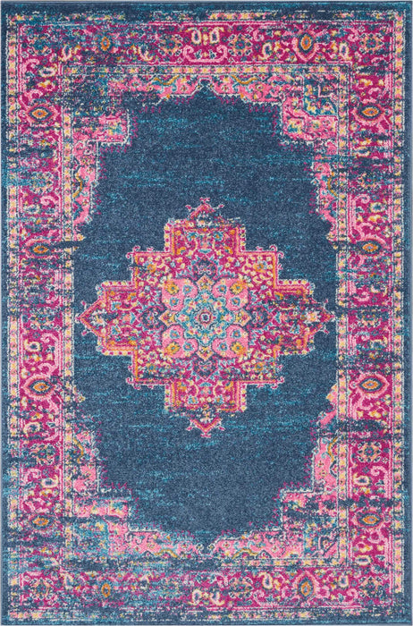 Nourison Passion PSN03 Blue Area Rug