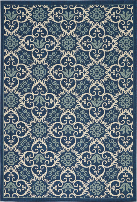 Nourison Caribbean CRB02 Navy Area Rug