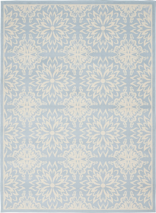 Nourison Jubilant JUB06 Ivory/Light Blue Area Rug