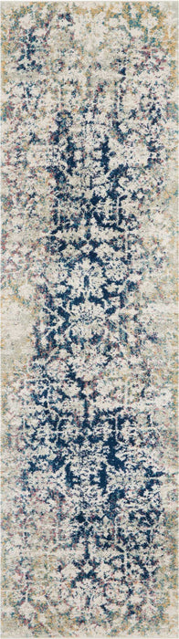 Nourison Fusion FSS12 Cream/Blue Area Rug