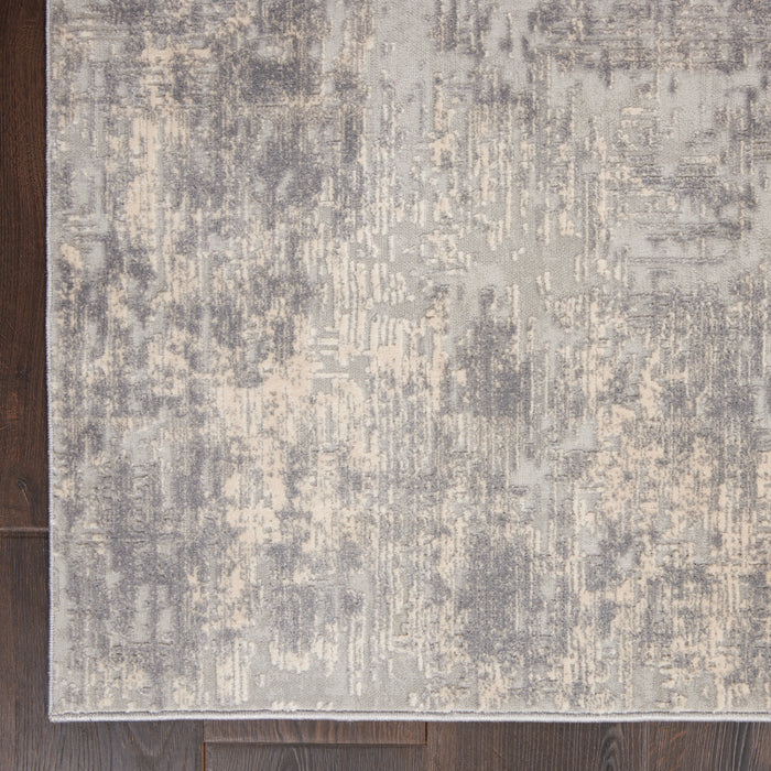 Nourison Rustic Textures RUS01 Ivory/Silver Area Rug