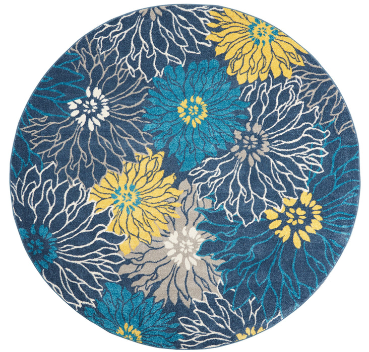 Nourison Passion PSN17 Blue Area Rug