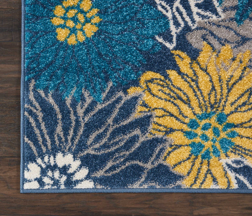 Nourison Passion PSN17 Blue Area Rug