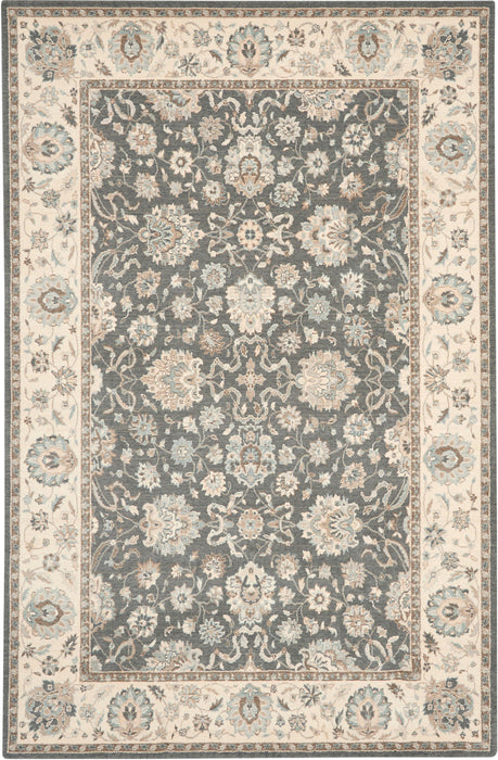 Nourison Living Treasures LI16 Grey/Ivory Area Rug