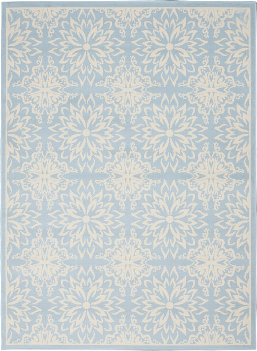 Nourison Jubilant JUB06 Ivory/Light Blue Area Rug