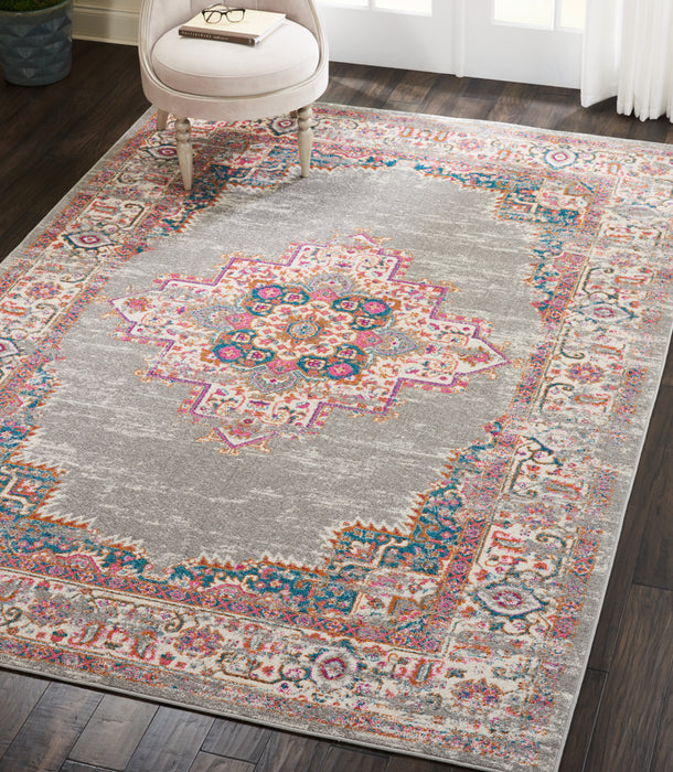 Nourison Passion PSN03 Grey Area Rug