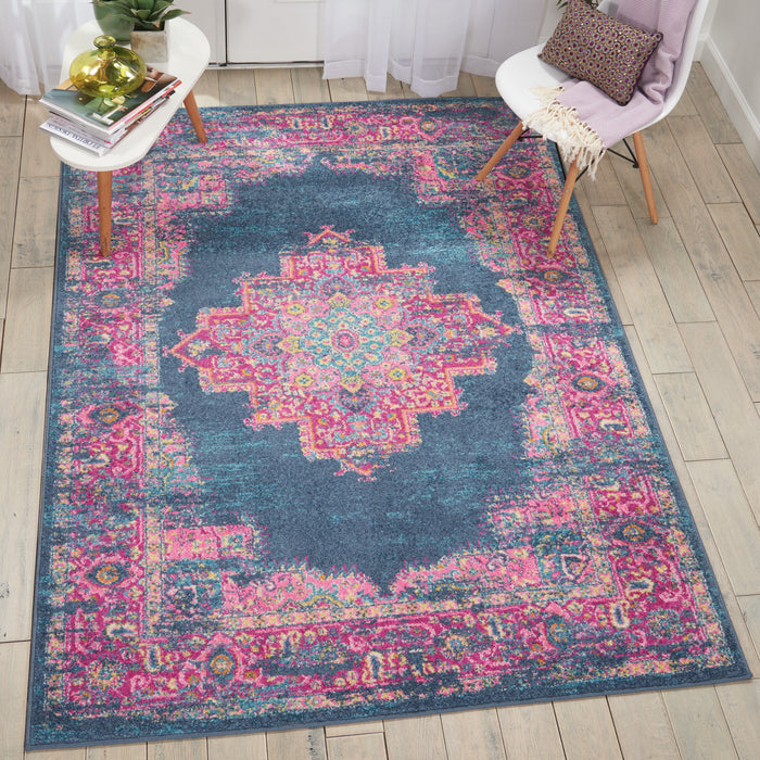 Nourison Passion PSN03 Blue Area Rug