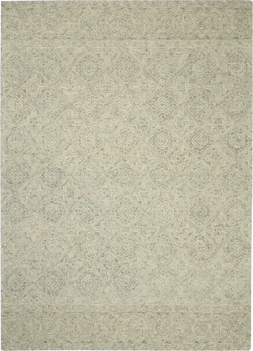 Nourison Azura AZM01 Ivory/Grey/Teal Area Rug