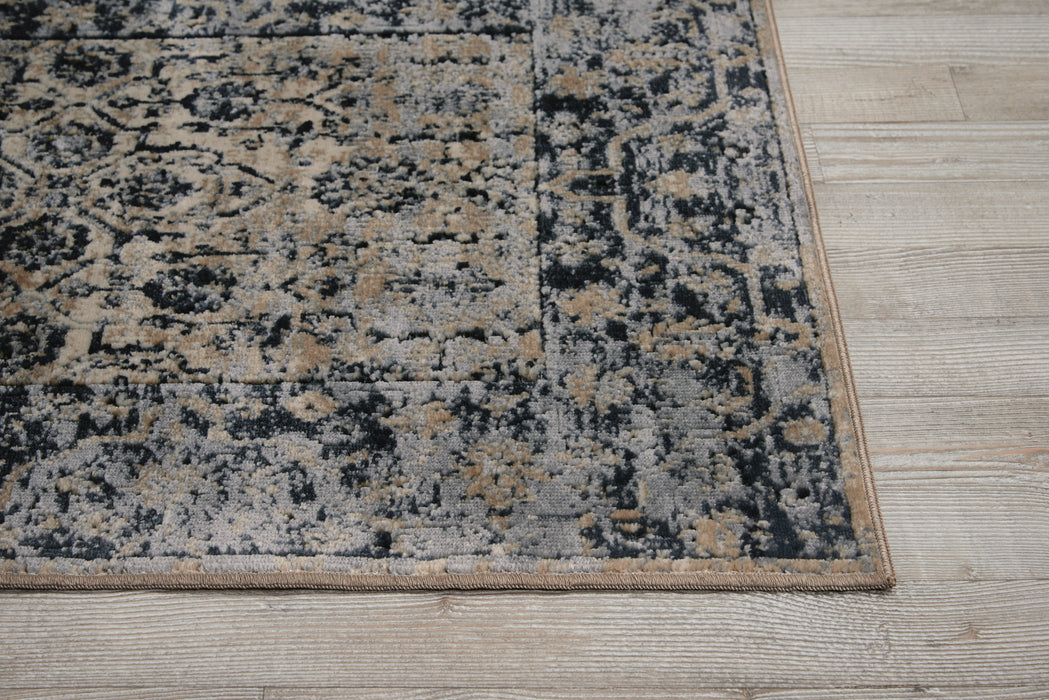 Nourison Malta MAI04 Ivory/Blue Area Rug