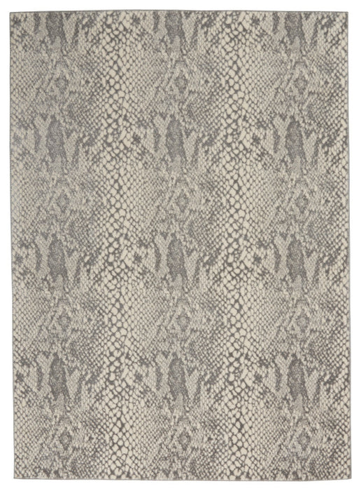 Nourison Solace SLA06 Ivory/Grey 5'3" x 7'3" Area Rug