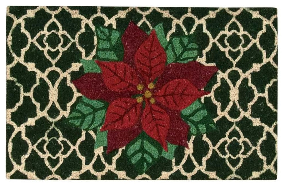 Waverly Greetings Green Doormat by Nourison, Rectangular 1'6"x2'4"