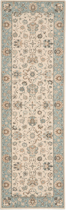 Nourison Living Treasures LI16 Ivory/Aqua Area Rug